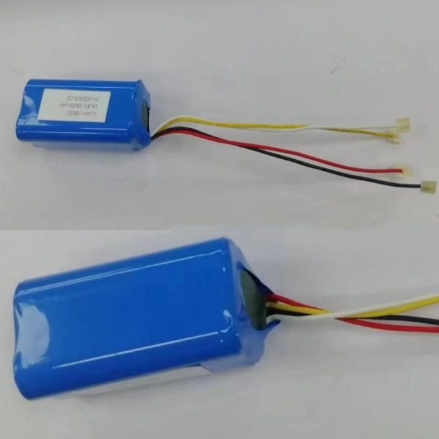 Προσαρμοσμένο 14.8v 2200mah πακέτο μπαταρίας 18650 Κελίδα 4s1p με BMS για σκούπισμα