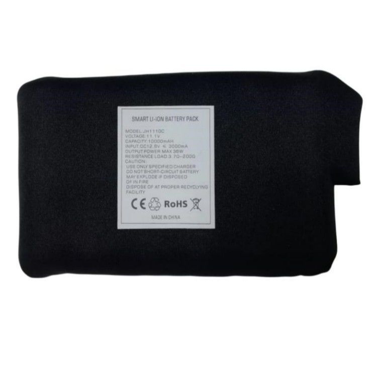 Χειμερινά θέρμανση ρούχα μπαταρία 7.4V 12V 10000mAh DC φόρτιση κεφάλι Μαύρο χρώμα