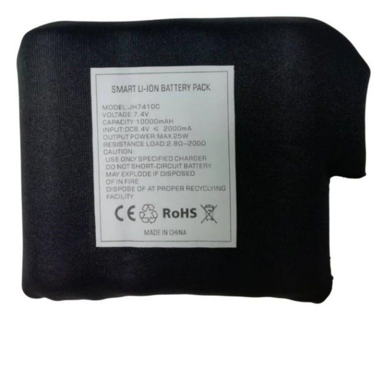 Μαύρα ρούχα κατάδυσης τυλιγμένα 7,4 V 10000mah μπαταρία 21700 2S2P για θερμαινόμενο παλτό