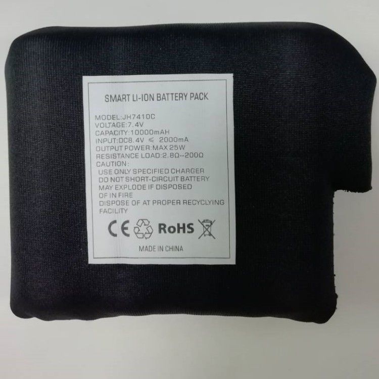 Μαύρα ρούχα κατάδυσης τυλιγμένα 7,4 V 10000mah μπαταρία 21700 2S2P για θερμαινόμενο παλτό