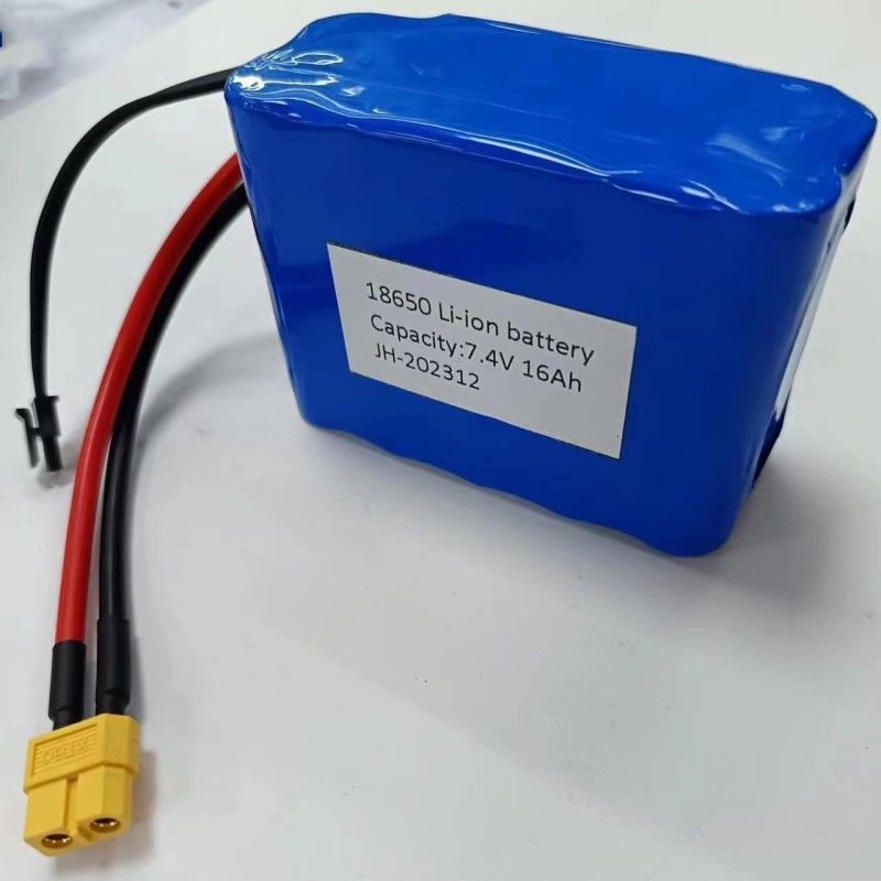 Προσαρμοσμένη μπαταρία 7.4V 16Ah 2S5P 18650 Κελίδα 3200mAh BMS 25A Με πλέγμα φόρτισης MX3.0