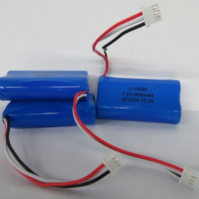 7.4V 2600mAh 18650 Πακέτο μπαταρίας κυψελών με 3 μοχλούς και 3-pin επαφή για Pos Machine