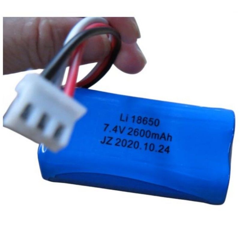 7.4V 2600mAh 18650 Πακέτο μπαταρίας κυψελών με 3 μοχλούς και 3-pin επαφή για Pos Machine
