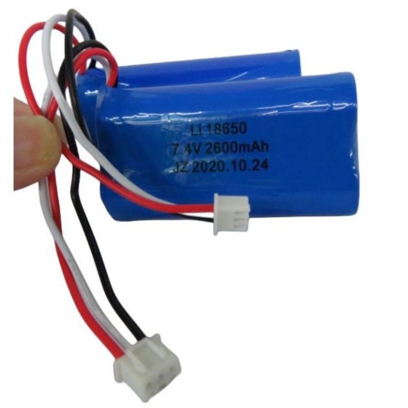 7.4V 2600mAh 18650 Πακέτο μπαταρίας κυψελών με 3 μοχλούς και 3-pin επαφή για Pos Machine