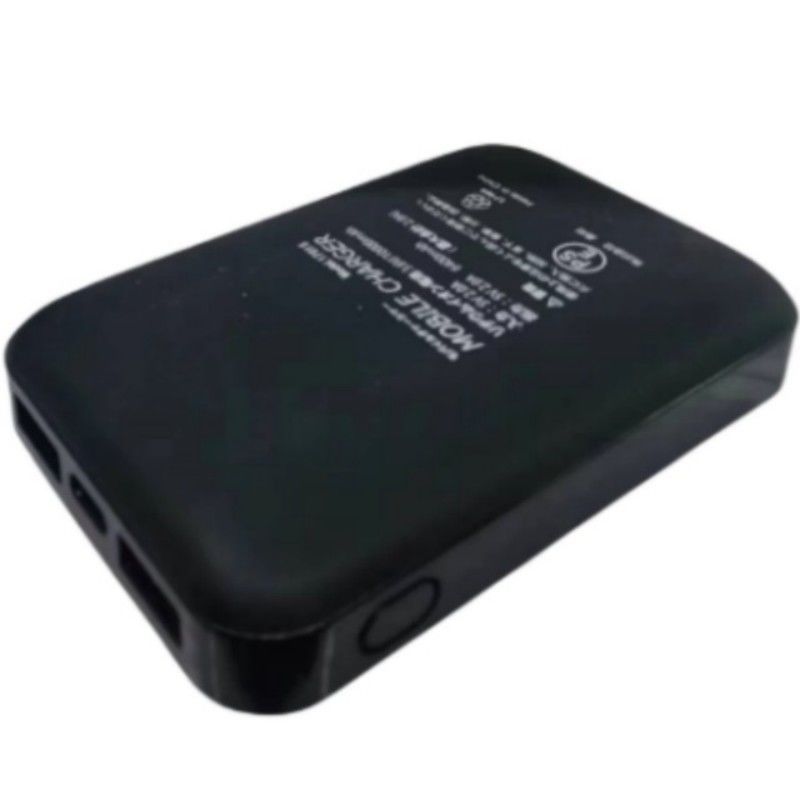 5V 2A USB 10000 Mah Powerbank Διπλή θύρα USB Μαύρη μπαταρία Power Bank