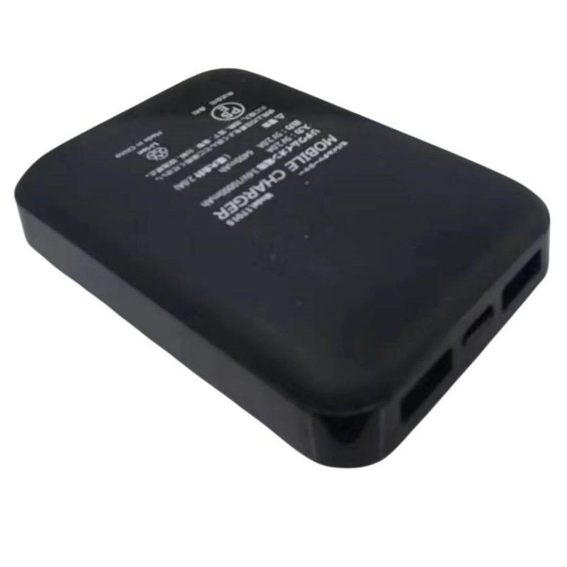 5V 2A USB 10000 Mah Powerbank Διπλή θύρα USB Μαύρη μπαταρία Power Bank