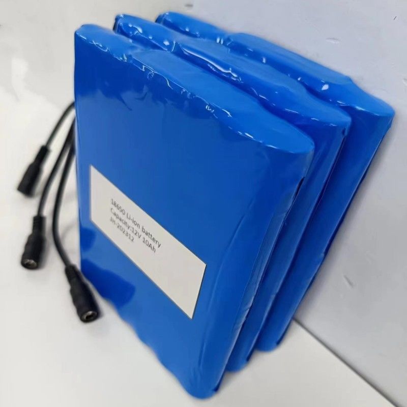 Πλακά μπαταρία 12V 10Ah 18650 μπαταρία λιθίου 3s4p με DC θηλυκό πλέγμα για PVC θέρμανση pad