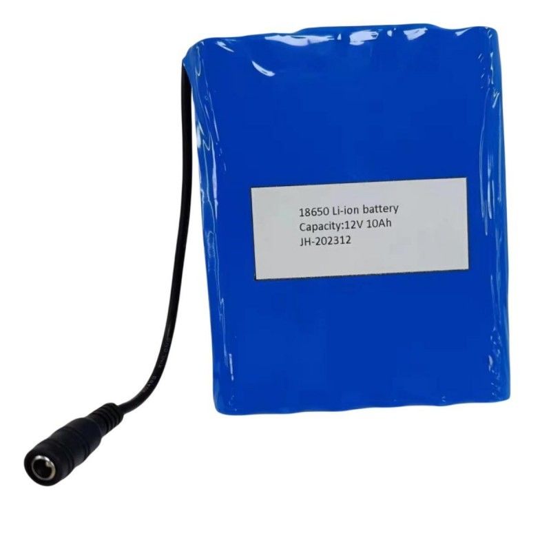 Πλακά μπαταρία 12V 10Ah 18650 μπαταρία λιθίου 3s4p με DC θηλυκό πλέγμα για PVC θέρμανση pad