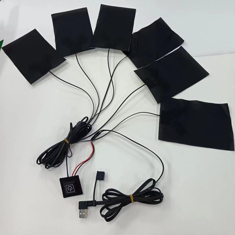 6 σε 1 ρούχα θέρμανση 10x15cm μήκος καλωδίου 1M μέγιστη θερμοκρασία 50 βαθμοί