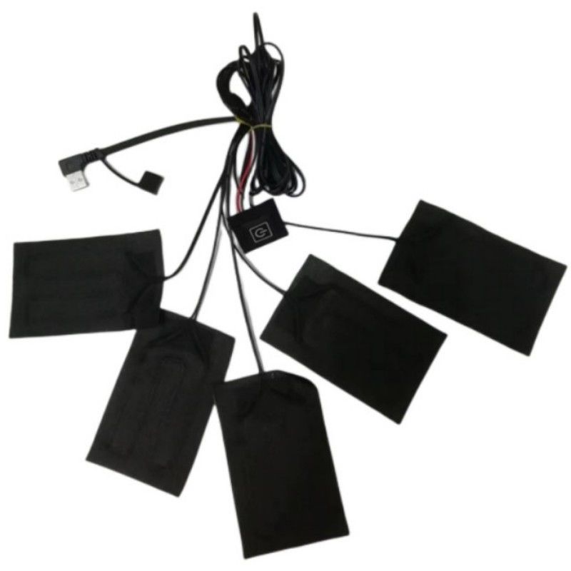 Κουβέρτες ρούχα θέρμανση 5pcs κάθε 7x11cm 5 σε ένα 5V USB θέρμανση Pad για γιλέκο