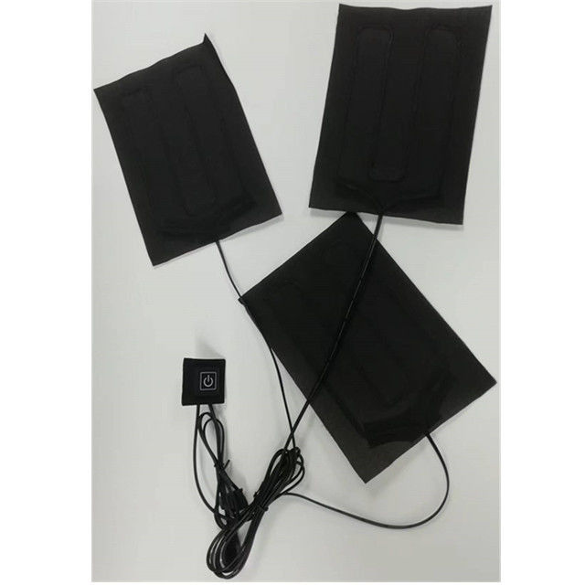 Ακριβώς υπέρυθρες ρούχα θέρμανση Pads 3 σε ένα 5V USB θέρμανση φύλλο Για μπουφάν