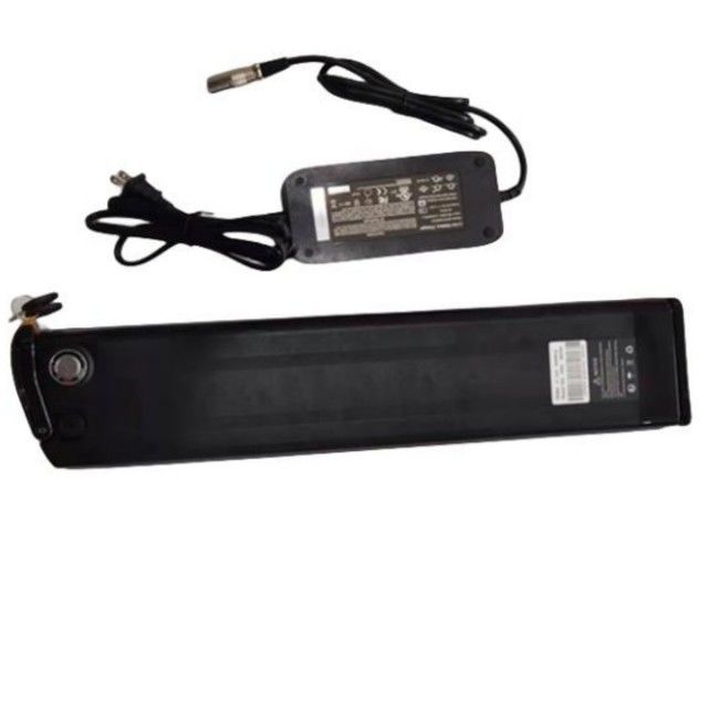 Ασημένια μπαταρία λιθίου ψαριού 48V 25Ah μήκος 630mm με φορτιστή για E Bike