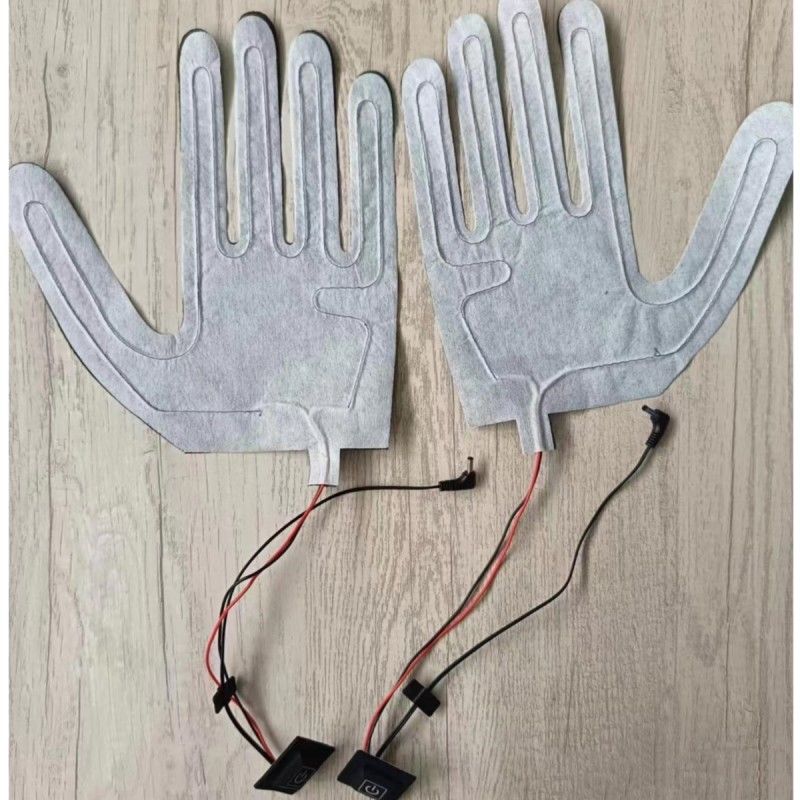 Προσαρμοσμένο 7.4V θέρμανση Pad για γάντια με DC 3.5x1.35mm πρίζα