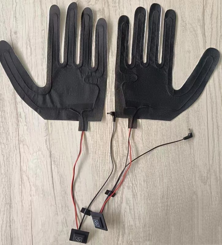 Προσαρμοσμένο 7.4V θέρμανση Pad για γάντια με DC 3.5x1.35mm πρίζα