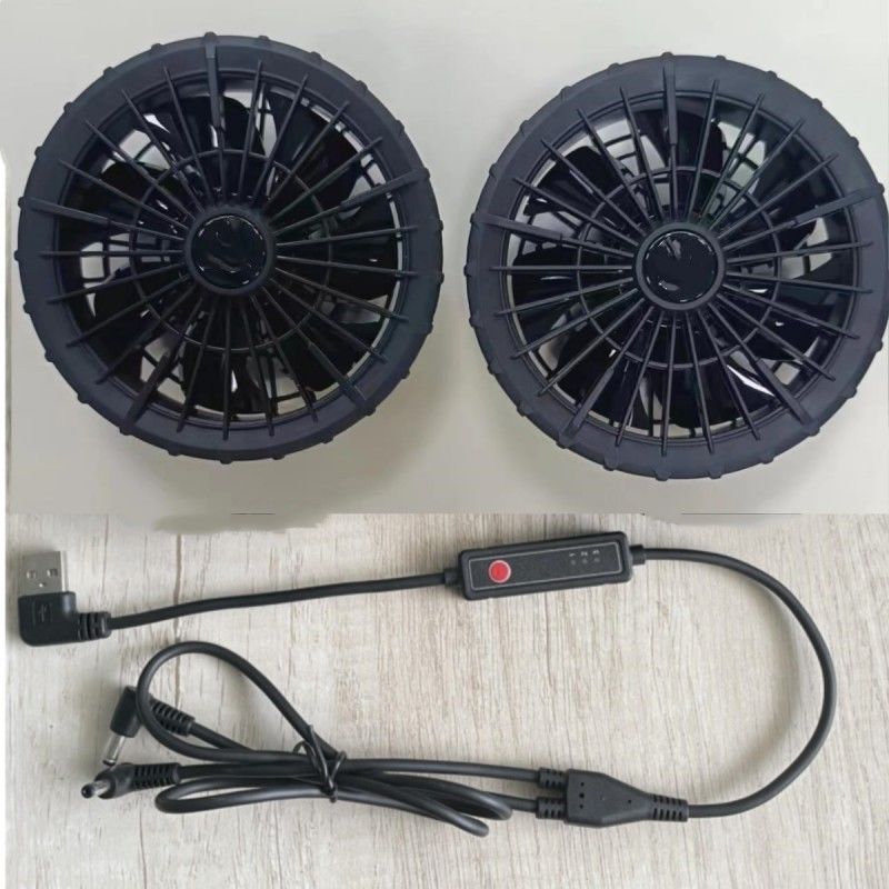 Εξωτερική διάμετρος 105mm 7 Περιστροφικό μπουφάν με πτερύγια ανεμιστήρας ψύξης για ρούχα εξωτερικού χώρου