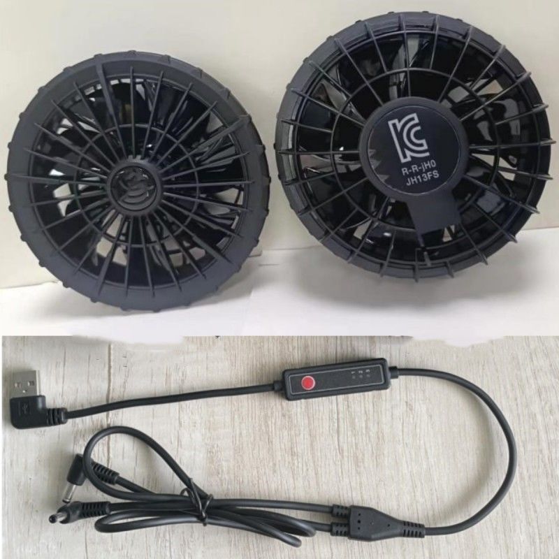 Εξωτερική διάμετρος 105mm 7 Περιστροφικό μπουφάν με πτερύγια ανεμιστήρας ψύξης για ρούχα εξωτερικού χώρου