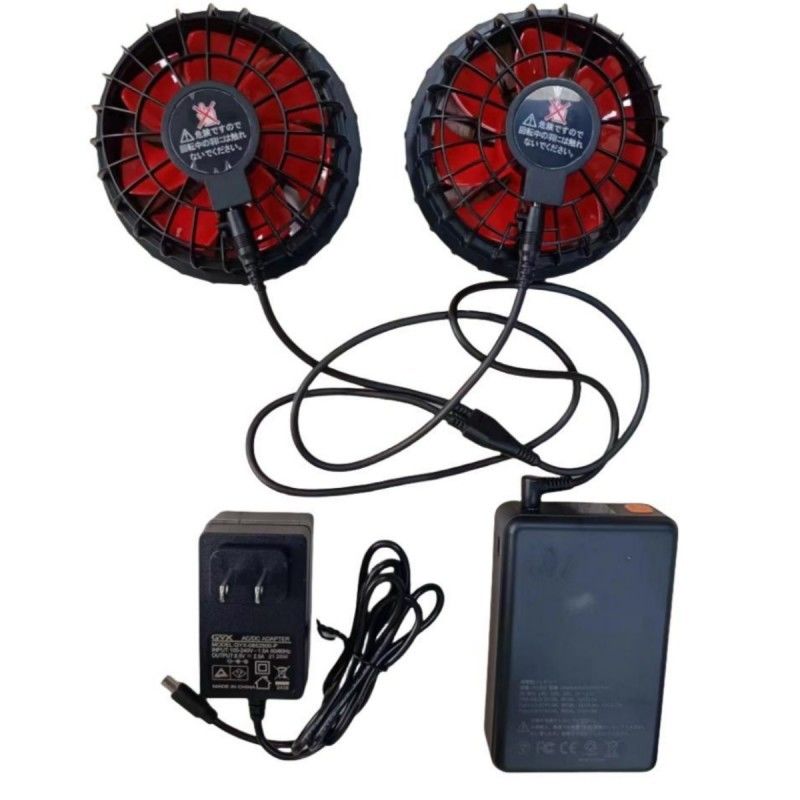 Συσκευή μπαταρίας ανεμιστήρα 19V 20000mAh Για καλοκαιρινό γιλέκο ψύξης 12 ώρες εργασιακό χρόνο
