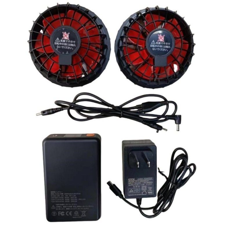 Συσκευή μπαταρίας ανεμιστήρα 19V 20000mAh Για καλοκαιρινό γιλέκο ψύξης 12 ώρες εργασιακό χρόνο