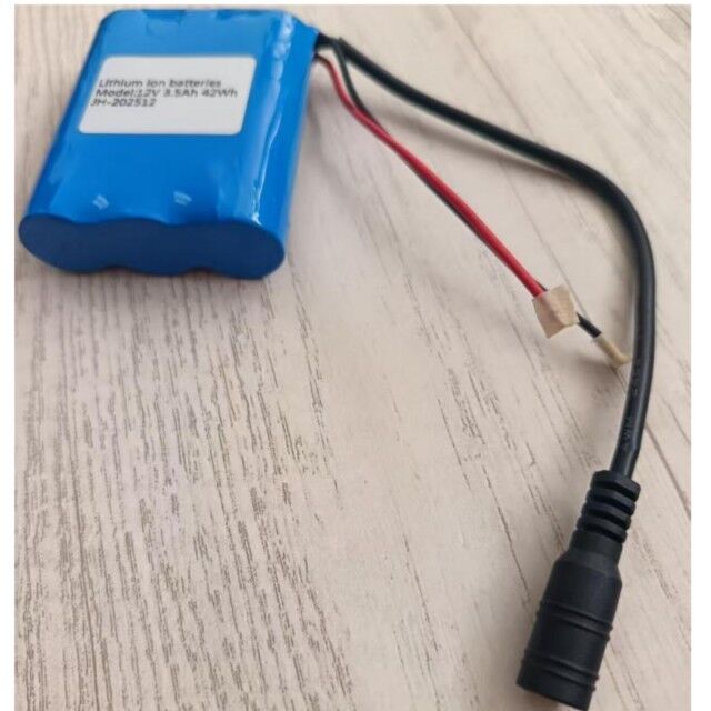 Προσαρμοσμένες μπαταρίες 11,1V 12V 18650 3s1p 12V 3,5Ah μπαταρία με DC Plug για LED Strip Light